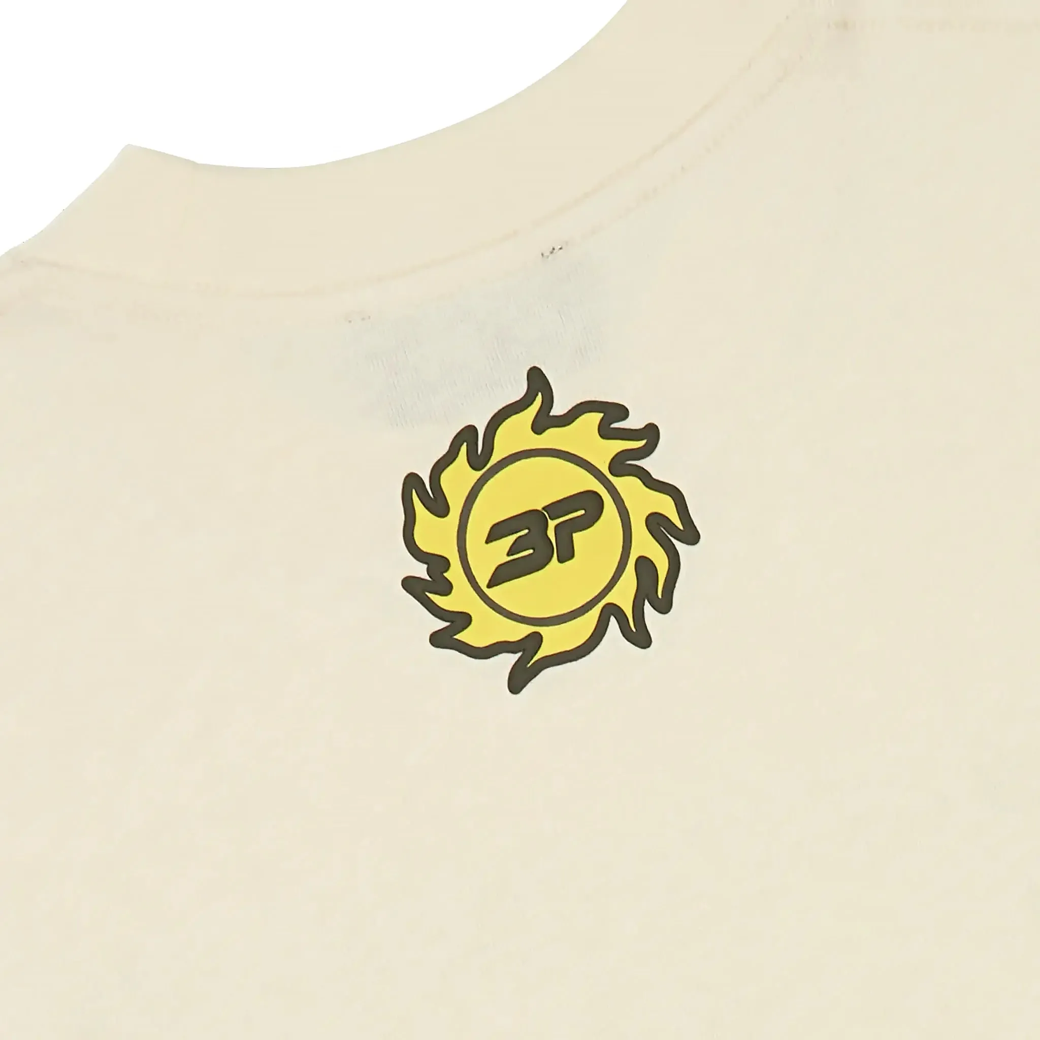 Broken Planet Foot On The Gas Vanilla White T Shirt