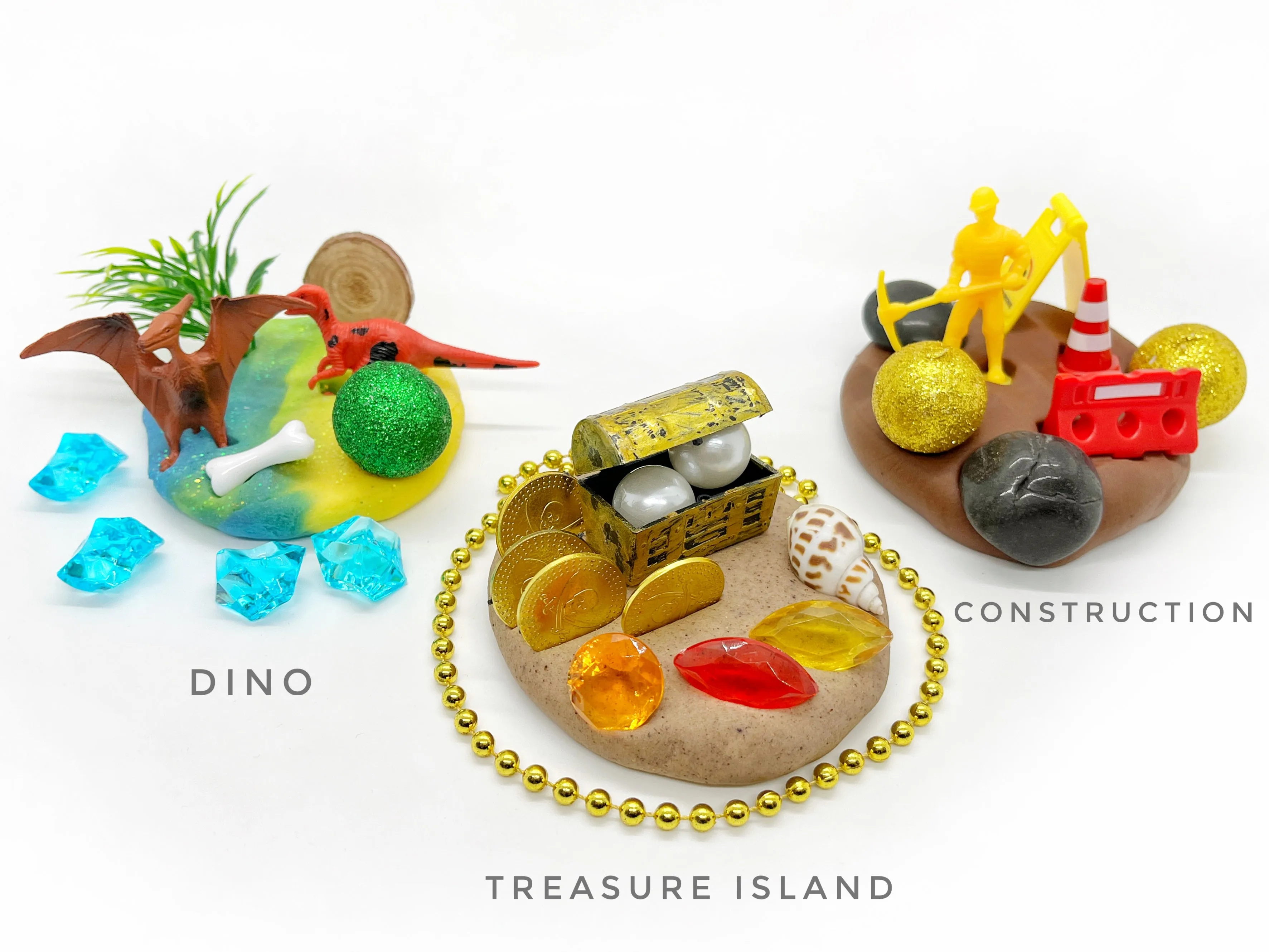 Construction Play Dough Jar