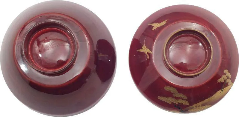 FINE JAPANESE LACQUERED COVERED BOWL