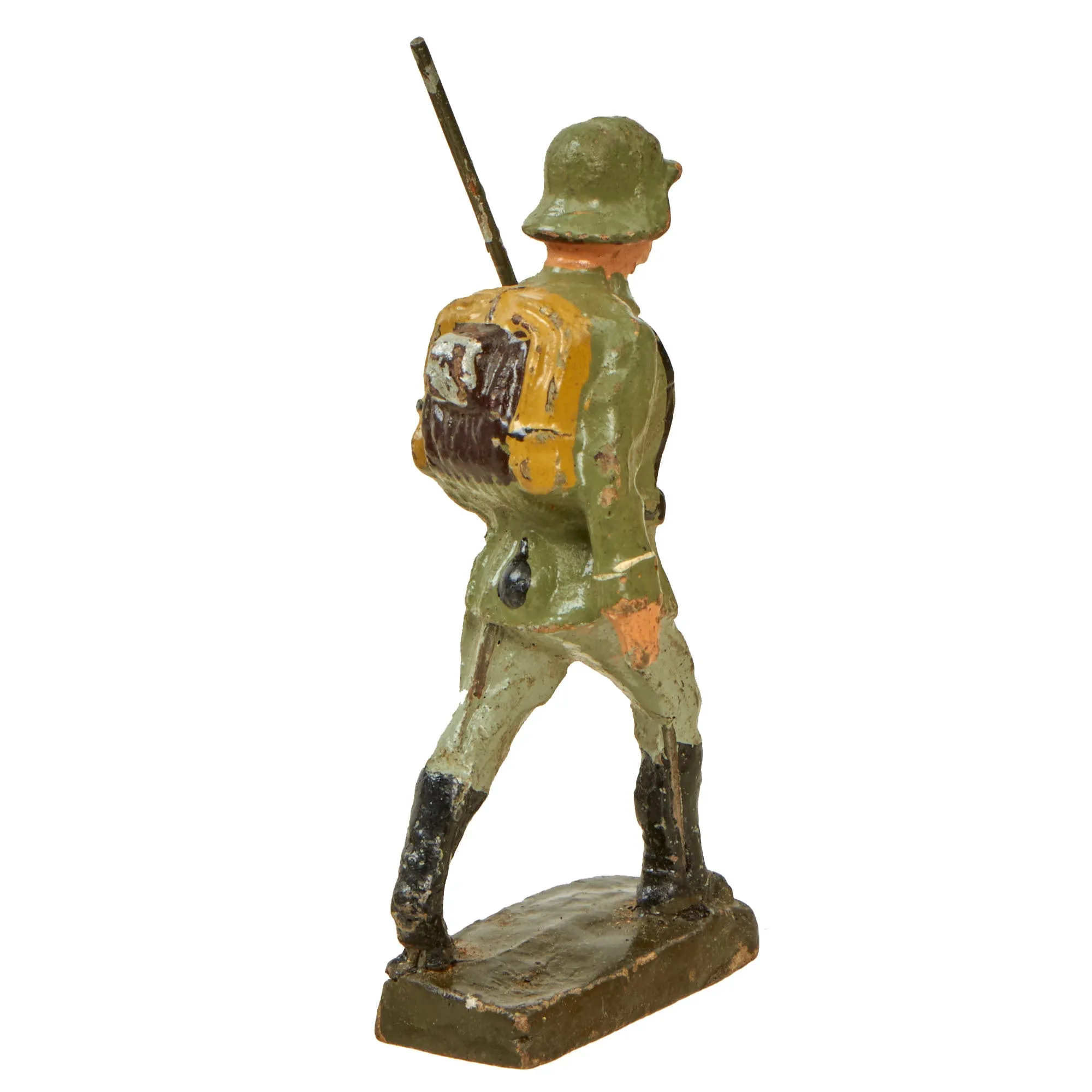 Original German WWII Era Elastolin & Lineol Toy Soldiers - Lot of 5 - Cavalryman & Drummer