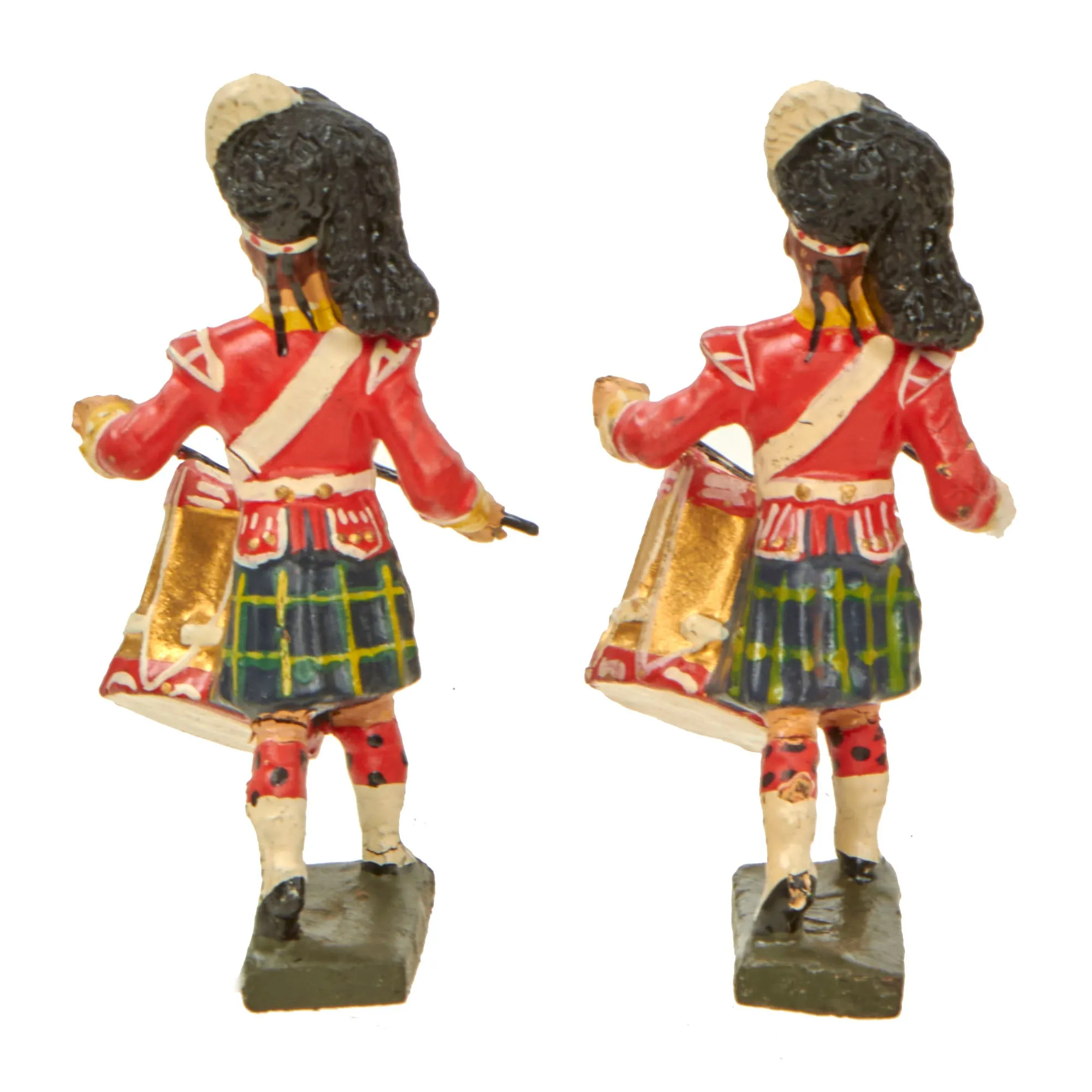 Original Rare German Pre-WWII Lineol Composition Figure British Highland Regiment Complete Infantry Parade Set in Original Box