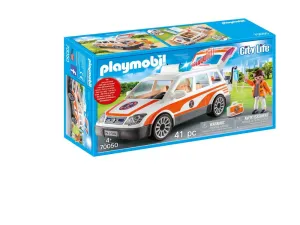 Playmobil 70050 City Life Emergency Car With Siren