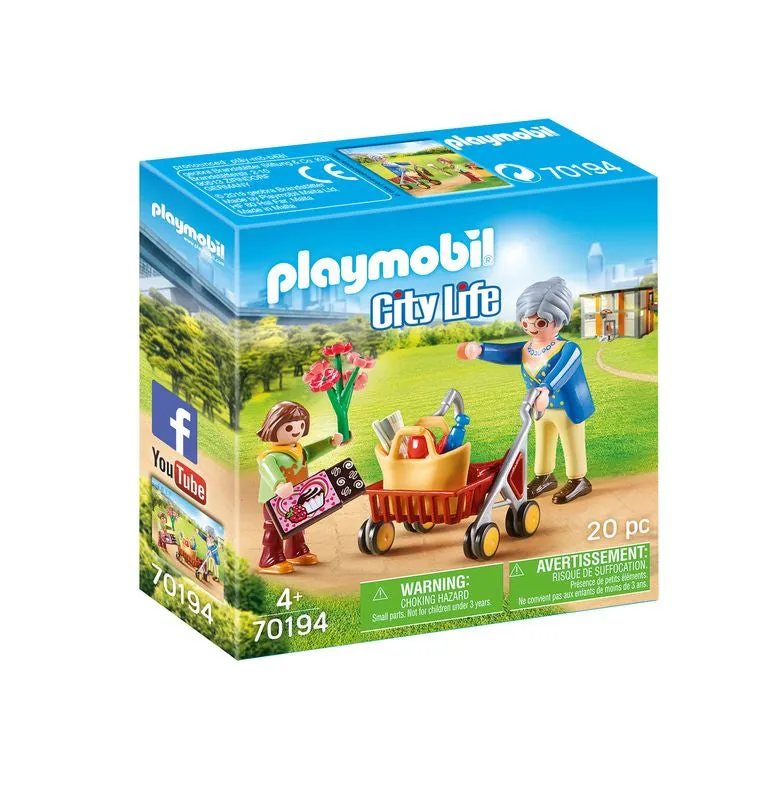 Playmobil 70194 City Life Grandmother With Child