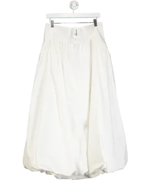 Urban Outfitters White Mindi Bubble Maxi Skirt UK XL